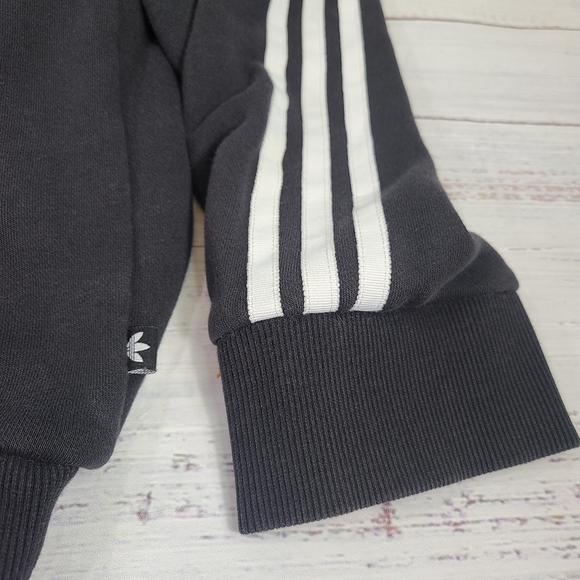 Adidas Mens Black Sweatshirt Crew Neck Size Medium - Picture 5 of 10